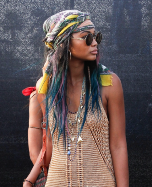 coiffure chanel iman coachella 2016