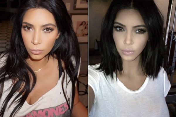 kim kardashian cheveux longs vs courts le lab