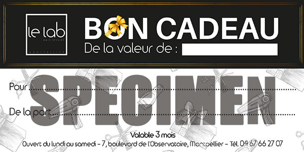 bon cadeau coiffure le lab montpellier